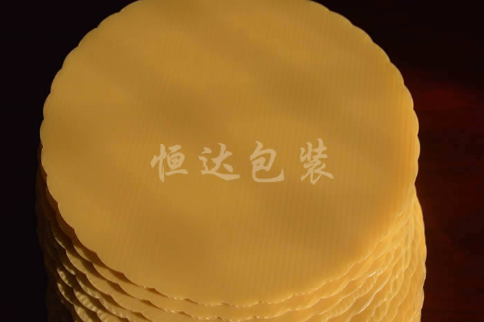 土黃色塑料蛋糕托盤